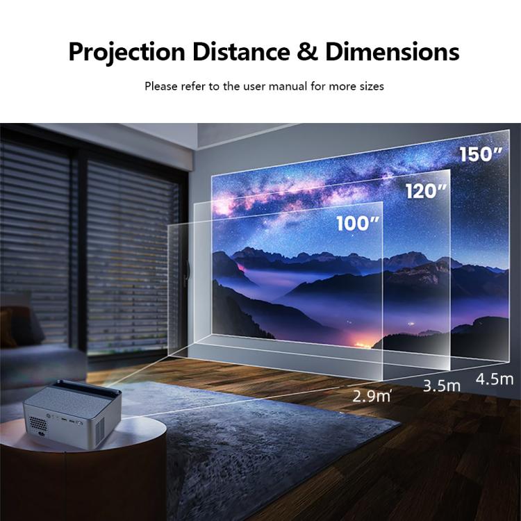 Proiettore intelligente AUN A45 Pro 1080P con Android ATV