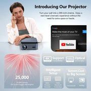 Proiettore intelligente AUN A45 Pro 1080P con sistema operativo Android ATV., EU Plug, US Plug, UK Plug, AU Plug