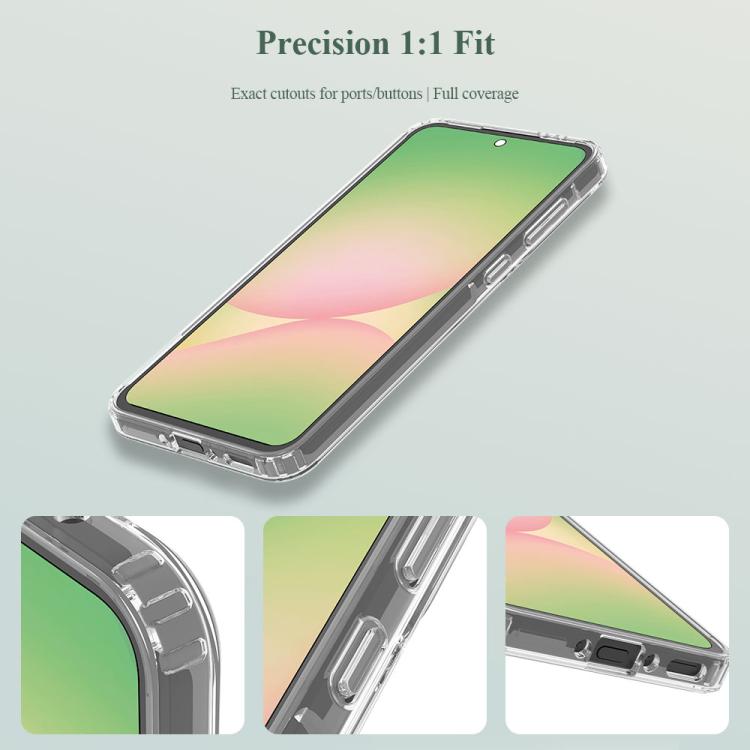 Custodia per telefono antiurto LeReach TOC Clear Series a doppio composito in TPU + acrilico., For Galaxy A17 5G, For Galaxy A56 5G