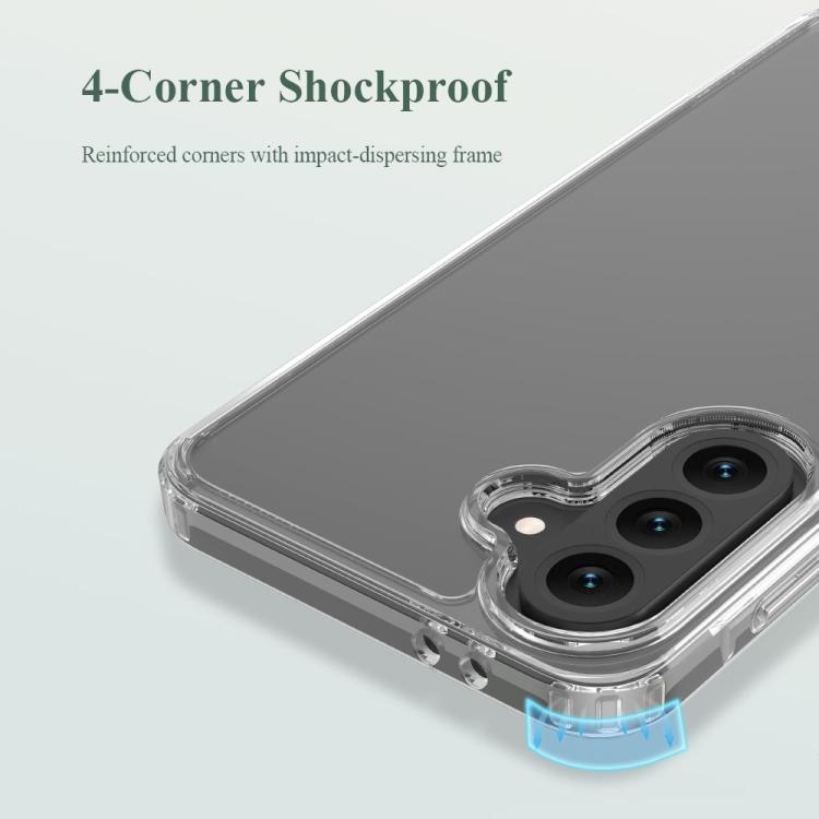 Custodia per telefono antiurto LeReach TOC Clear Series a doppio composito in TPU + acrilico., For Galaxy A17 5G, For Galaxy A56 5G