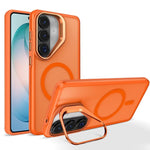 Supporto per fotocamera in metallo, finitura opaca, custodia magnetica per telefono, For Galaxy S26+ 5G, For Galaxy S26 Ultra 5G, For Galaxy S26 5G