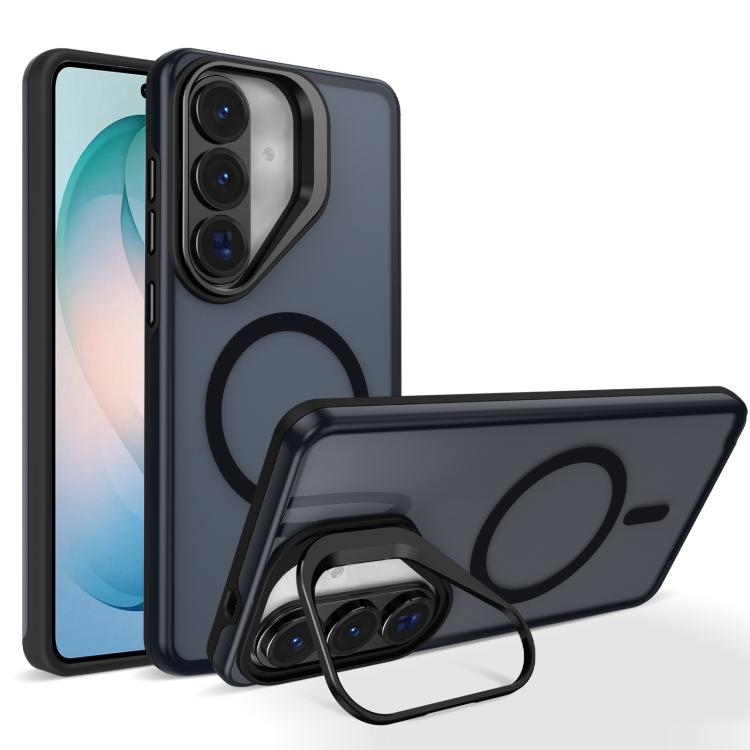 Supporto per fotocamera in metallo, finitura opaca, custodia magnetica per telefono, For Galaxy S26+ 5G, For Galaxy S26 Ultra 5G, For Galaxy S26 5G