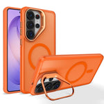 Supporto per fotocamera in metallo, finitura opaca, custodia magnetica per telefono, For Galaxy S26+ 5G, For Galaxy S26 Ultra 5G, For Galaxy S26 5G