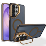 Supporto per fotocamera in metallo, finitura opaca, custodia magnetica per telefono, For Galaxy S26+ 5G, For Galaxy S26 Ultra 5G, For Galaxy S26 5G