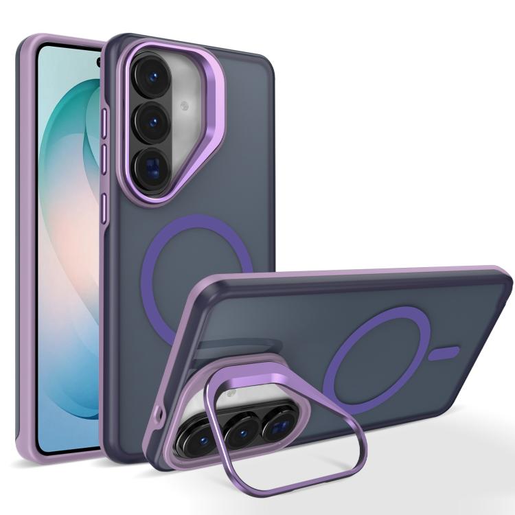 Supporto per fotocamera in metallo, finitura opaca, custodia magnetica per telefono, For Galaxy S26+ 5G, For Galaxy S26 Ultra 5G, For Galaxy S26 5G