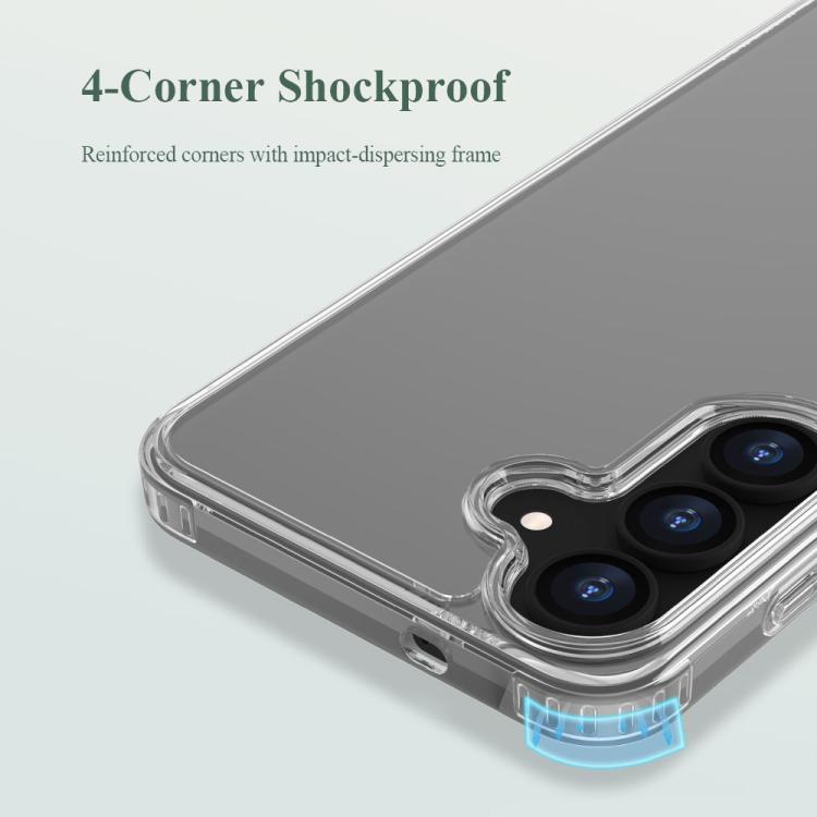Custodia per telefono antiurto LeReach TOC Clear Series a doppio composito in TPU + acrilico., For Galaxy S25 FE 5G, For Galaxy S25+ 5G, For Galaxy S25 Ultra 5G, For Galaxy S24+ 5G