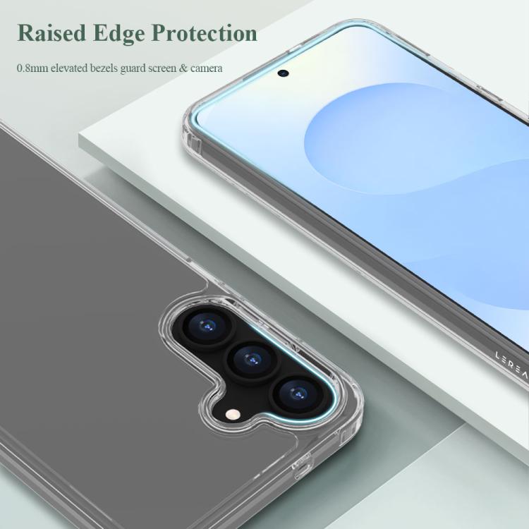 Custodia per telefono antiurto LeReach TOC Clear Series a doppio composito in TPU + acrilico., For Galaxy S25 FE 5G, For Galaxy S25+ 5G, For Galaxy S25 Ultra 5G, For Galaxy S24+ 5G