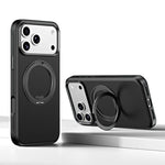 Custodia magnetica per telefono Cloud Block Star Leather Series con supporto girevole a 360 gradi., For iPhone 17 Pro Max, For iPhone 17 Pro, For iPhone 17, For iPhone Air, For iPhone 16 Pro Max, For iPhone 16 Pro