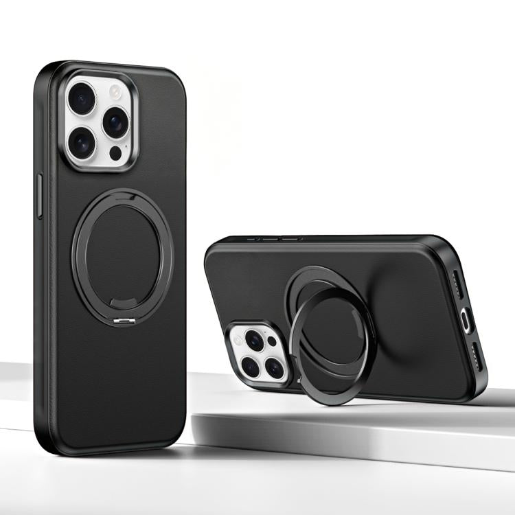 Custodia magnetica per telefono Cloud Block Star Leather Series con supporto girevole a 360 gradi., For iPhone 16, For iPhone 15 Pro Max, For iPhone 15 Pro, For iPhone 15
