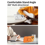 Custodia magnetica per telefono Cloud Block Star Leather Series con supporto girevole a 360 gradi., For iPhone 17 Pro Max, For iPhone 17 Pro, For iPhone 17, For iPhone Air, For iPhone 16 Pro Max, For iPhone 16 Pro
