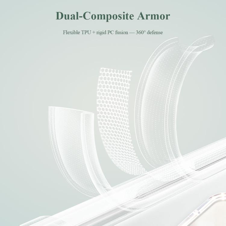 Custodia per telefono antiurto LeReach TOC Clear Series a doppio composito in TPU + acrilico., For Galaxy S26+ 5G, For Galaxy S26 Ultra 5G, For Galaxy S26 5G