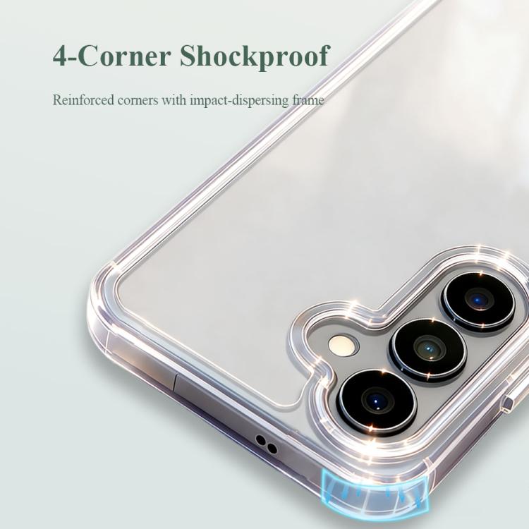 Custodia per telefono antiurto LeReach TOC Clear Series a doppio composito in TPU + acrilico., For Galaxy S26+ 5G, For Galaxy S26 Ultra 5G, For Galaxy S26 5G