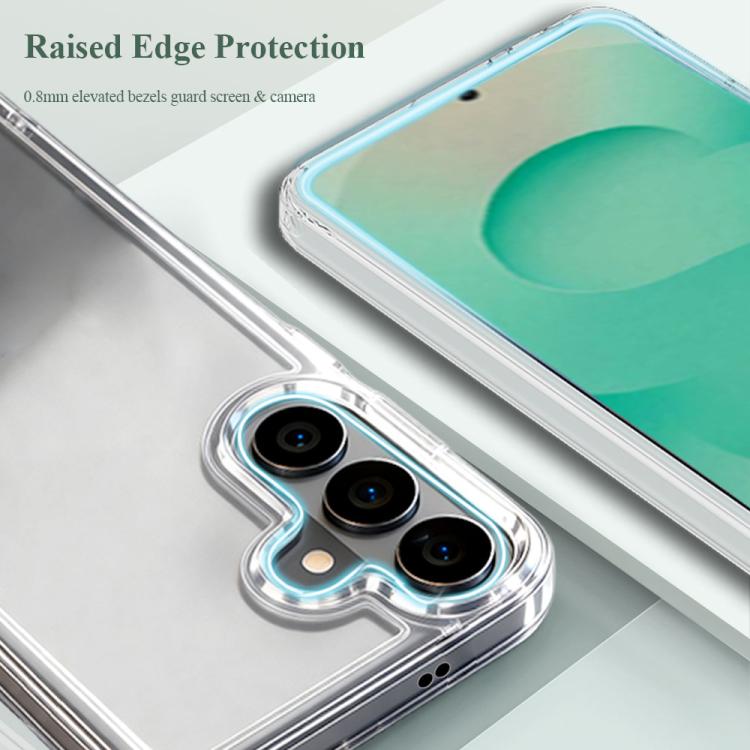 Custodia per telefono antiurto LeReach TOC Clear Series a doppio composito in TPU + acrilico., For Galaxy S26+ 5G, For Galaxy S26 Ultra 5G, For Galaxy S26 5G