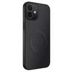 Custodia per telefono ibrida in PC e TPU con texture in fibra di carbonio magnetica serie WANLONFENG TQ, For iPhone 12, For iPhone 12 Pro Max, For iPhone 12 Pro, For iPhone 11 Pro Max