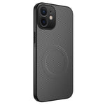 Custodia per telefono ibrida in PC e TPU con texture in fibra di carbonio magnetica serie WANLONFENG TQ, For iPhone 12, For iPhone 12 Pro Max, For iPhone 12 Pro, For iPhone 11 Pro Max