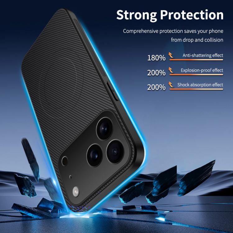 Custodia ibrida in PC e TPU con fibra di carbonio per iPhone 12