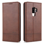 Custodia portafoglio in pelle con slot carte per Galaxy S9