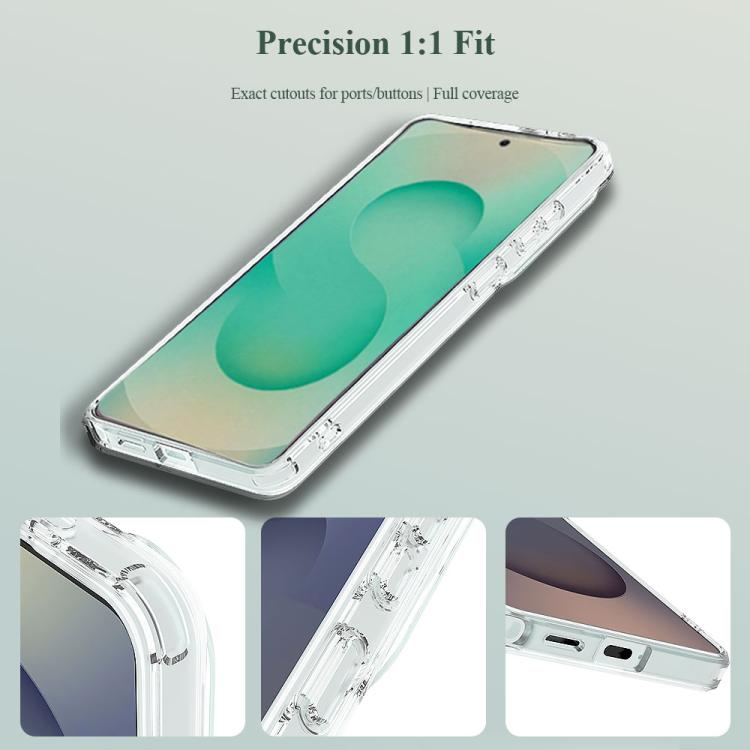 Custodia magnetica antiurto LeReach TOC Clear Series Dual-Composite Armor in TPU + acrilico per telefono, For Galaxy S26+ 5G, For Galaxy S26 Ultra 5G, For Galaxy S26 5G