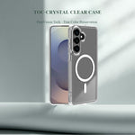 Custodia magnetica antiurto LeReach TOC Clear Series Dual-Composite Armor in TPU + acrilico per telefono, For Galaxy S26+ 5G, For Galaxy S26 Ultra 5G, For Galaxy S26 5G