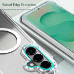 Custodia magnetica antiurto LeReach TOC Clear Series Dual-Composite Armor in TPU + acrilico per telefono, For Galaxy S26+ 5G, For Galaxy S26 Ultra 5G, For Galaxy S26 5G