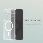 Custodia magnetica antiurto LeReach TOC Clear Series Dual-Composite Armor in TPU + acrilico per telefono, For Galaxy S26+ 5G, For Galaxy S26 Ultra 5G, For Galaxy S26 5G