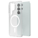 Custodia magnetica antiurto LeReach TOC Clear Series Dual-Composite Armor in TPU + acrilico per telefono, For Galaxy S26+ 5G, For Galaxy S26 Ultra 5G, For Galaxy S26 5G