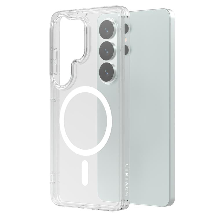 Custodia magnetica antiurto LeReach TOC Clear Series Dual-Composite Armor in TPU + acrilico per telefono, For Galaxy S26+ 5G, For Galaxy S26 Ultra 5G, For Galaxy S26 5G
