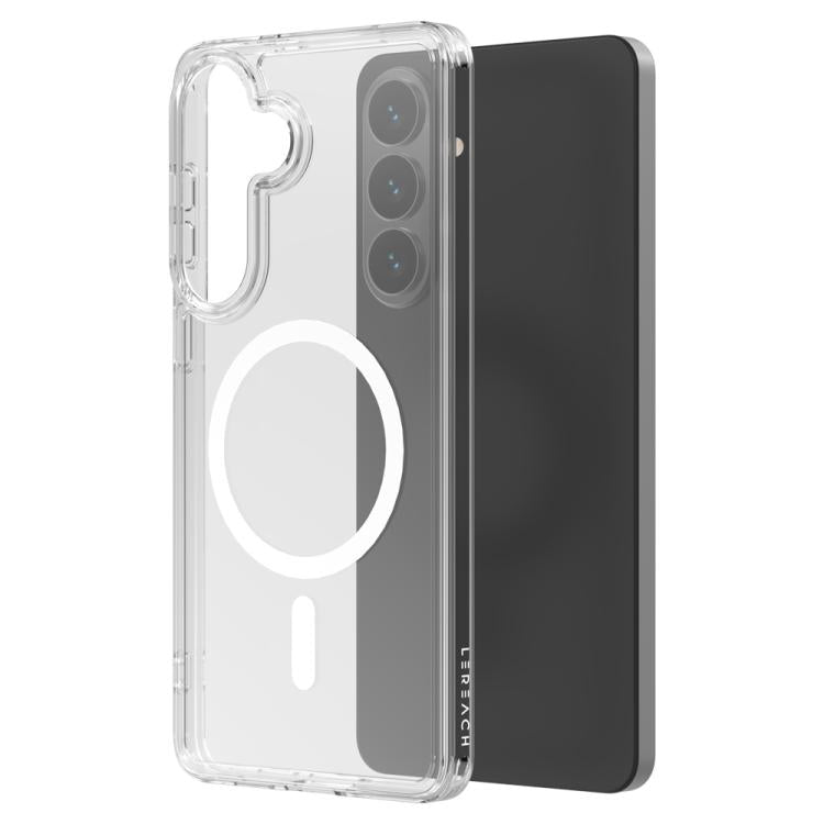 Custodia magnetica antiurto LeReach TOC Clear Series Dual-Composite Armor in TPU + acrilico per telefono, For Galaxy S26+ 5G, For Galaxy S26 Ultra 5G, For Galaxy S26 5G