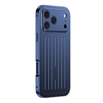 Custodia per telefono in lega di alluminio della serie King con texture a valigia e pellicola in vetro temperato., For iPhone 17 Pro Max, For iPhone 17 Pro, For iPhone Air, For iPhone 16 Pro Max