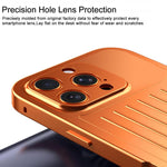 Custodia per telefono in lega di alluminio della serie King con texture a valigia e pellicola in vetro temperato., For iPhone 14 Pro Max