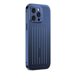 Custodia per telefono in lega di alluminio della serie King con texture a valigia e pellicola in vetro temperato., For iPhone 14 Pro Max