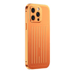 Custodia per telefono in lega di alluminio della serie King con texture a valigia e pellicola in vetro temperato., For iPhone 16 Pro, For iPhone 15 Pro Max, For iPhone 15 Pro, For iPhone 14 Pro