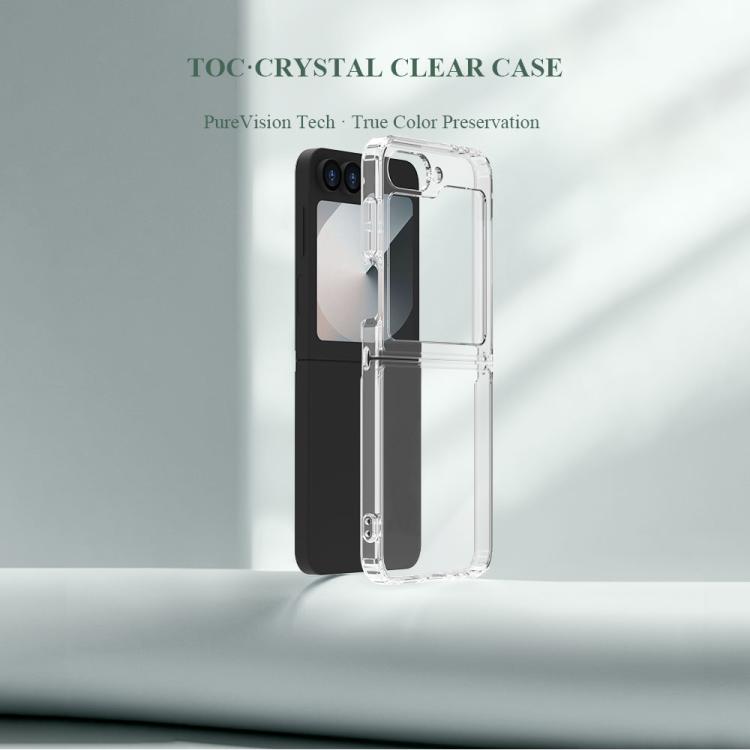 Custodia per telefono antiurto LeReach TOC Clear Series a doppio composito in TPU + acrilico., For Galaxy Z Flip6 / Flip7 FE, For Galaxy Z Fold7 5G, For Galaxy Z Flip7 5G