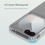 Custodia per telefono antiurto LeReach TOC Clear Series a doppio composito in TPU + acrilico., For Galaxy Z Flip6 / Flip7 FE, For Galaxy Z Fold7 5G, For Galaxy Z Flip7 5G