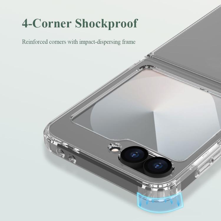 Custodia per telefono antiurto LeReach TOC Clear Series a doppio composito in TPU + acrilico., For Galaxy Z Flip6 / Flip7 FE, For Galaxy Z Fold7 5G, For Galaxy Z Flip7 5G
