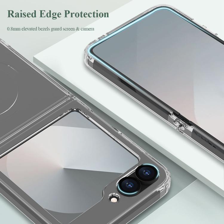 Custodia per telefono antiurto LeReach TOC Clear Series a doppio composito in TPU + acrilico., For Galaxy Z Flip6 / Flip7 FE, For Galaxy Z Fold7 5G, For Galaxy Z Flip7 5G