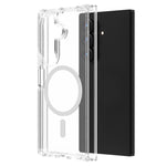 Custodia magnetica antiurto LeReach TOC Clear Series Dual-Composite Armor in TPU + acrilico per telefono, For Galaxy Z Fold7 5G, For Galaxy Z Flip7 5G