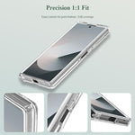 Custodia magnetica antiurto LeReach TOC Clear Series Dual-Composite Armor in TPU + acrilico per telefono, For Galaxy Z Fold7 5G, For Galaxy Z Flip7 5G