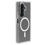 Custodia magnetica antiurto LeReach TOC Clear Series Dual-Composite Armor in TPU + acrilico per telefono, For Galaxy Z Fold7 5G, For Galaxy Z Flip7 5G