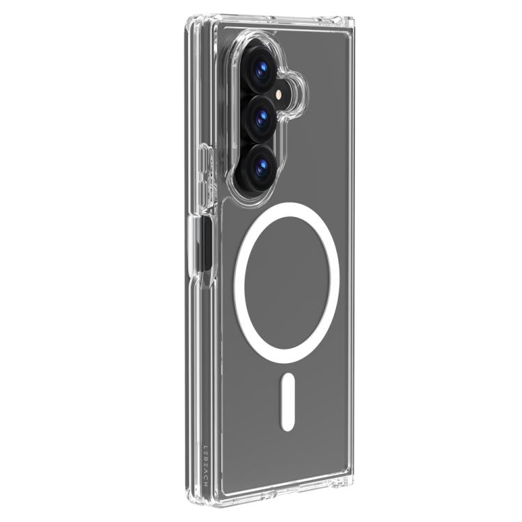Custodia magnetica antiurto LeReach TOC Clear Series Dual-Composite Armor in TPU + acrilico per telefono, For Galaxy Z Fold7 5G, For Galaxy Z Flip7 5G