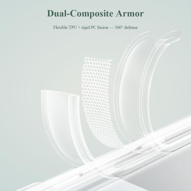 Custodia magnetica antiurto LeReach TOC Clear Series Dual-Composite Armor in TPU + acrilico per telefono, For Galaxy Z Fold7 5G, For Galaxy Z Flip7 5G
