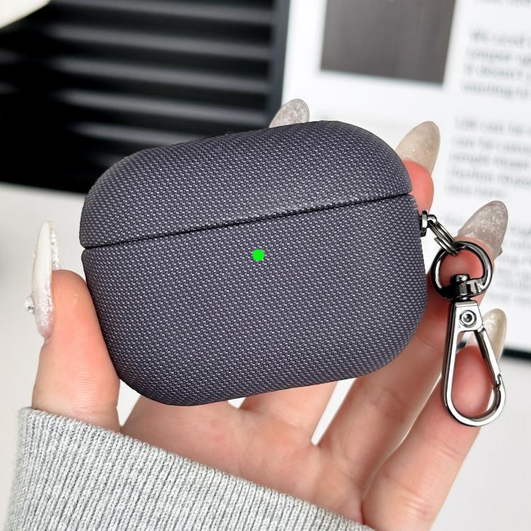 Custodia per auricolari antiurto in PC ibrido e pelle PU con moschettone, For AirPods Pro 3, For AirPods Pro 2, For AirPods Pro