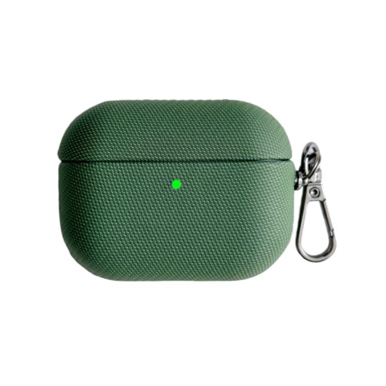 Custodia per auricolari antiurto in PC ibrido e pelle PU con moschettone, For AirPods Pro 3, For AirPods Pro 2, For AirPods Pro