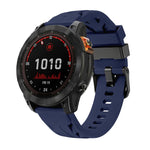 Cinturino per orologio in silicone con fibbia ad ardiglione nera., For Garmin 26mm, For Garmin 22mm