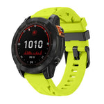 Cinturino per orologio in silicone con fibbia ad ardiglione nera., For Garmin 26mm, For Garmin 22mm
