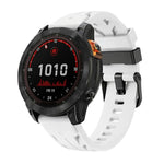 Cinturino per orologio in silicone con fibbia ad ardiglione nera., For Garmin 26mm, For Garmin 22mm