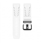 Cinturino per orologio in silicone con fibbia ad ardiglione nera., For Garmin 26mm, For Garmin 22mm