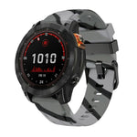 Cinturino per orologio in silicone con fibbia ad ardiglione nera., For Garmin 26mm, For Garmin 22mm