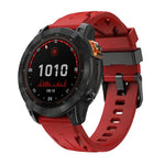 Cinturino per orologio in silicone con fibbia ad ardiglione nera., For Garmin 26mm, For Garmin 22mm