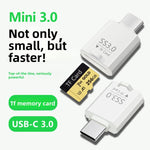 Lettore schede mini USB 3.0 Type-C a TF compatto